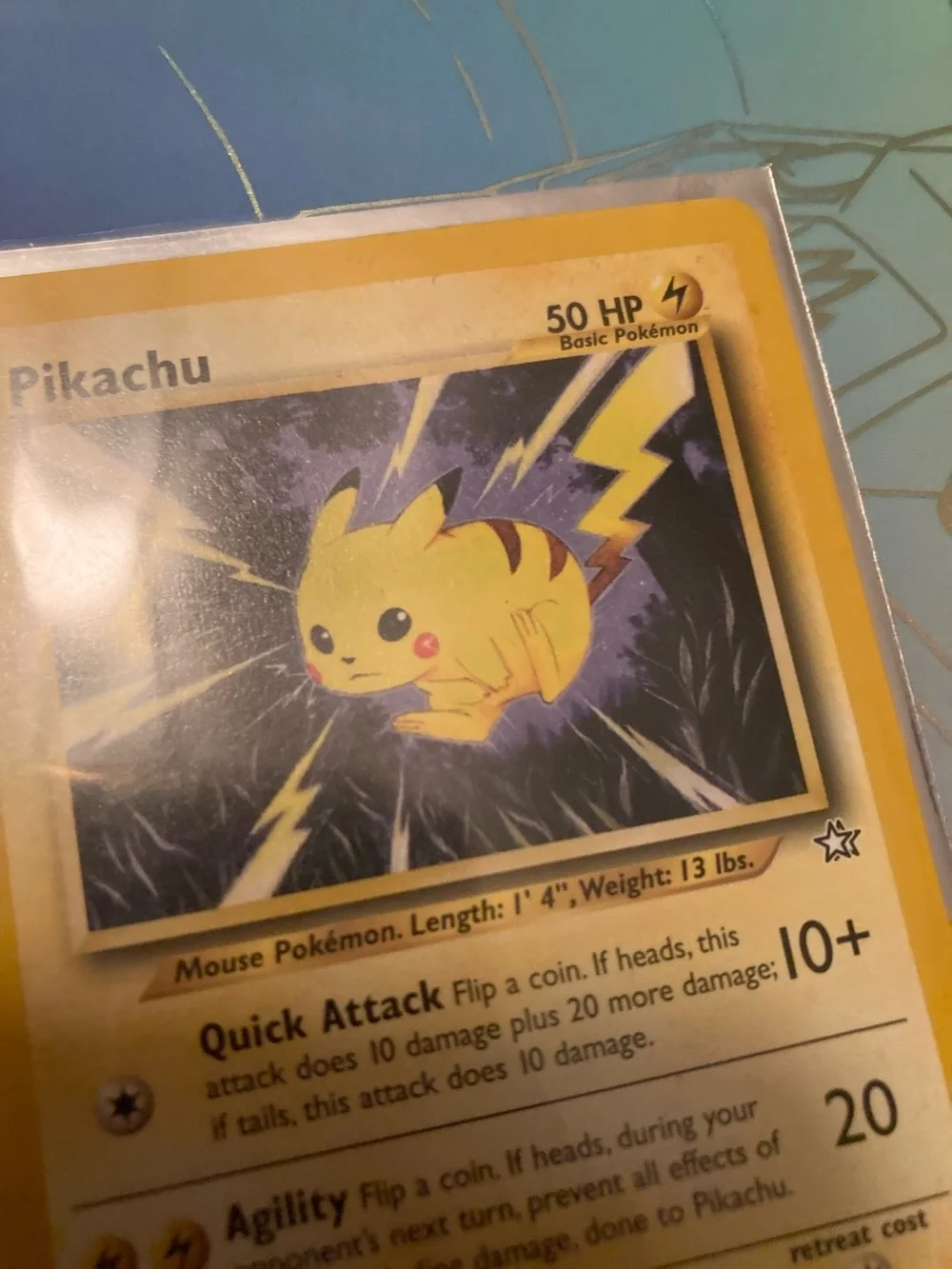 1995-2000 Pokemon Pikachu Bright Yellow Trading Card